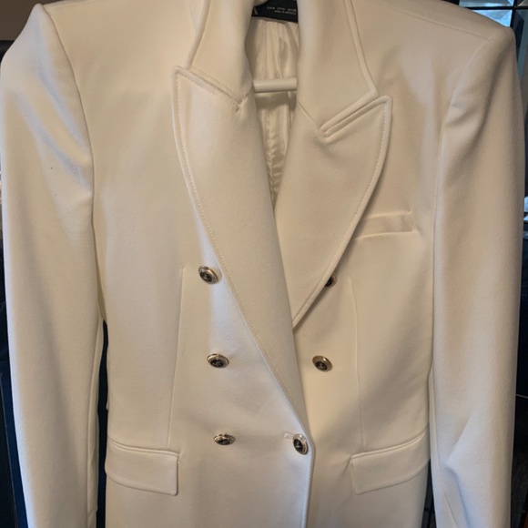 ~sold~ NWOT Zara | White Tailored Blazer - Picture 8 of 8